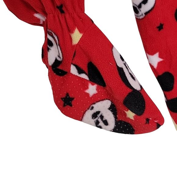 Disney Mickey Mouse Jr. Flannel Fleece Pajama's with Feet Jr.'s Size M (7-9) - Picture 6 of 9